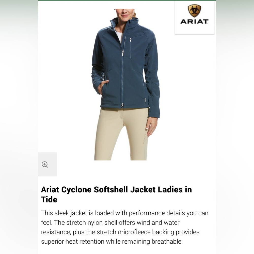 Ariat Cyclone Women's Softshell Equestrian Jacket XS
